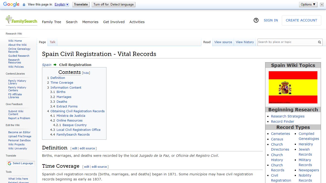 Spain Civil Registration - Vital Records • FamilySearch